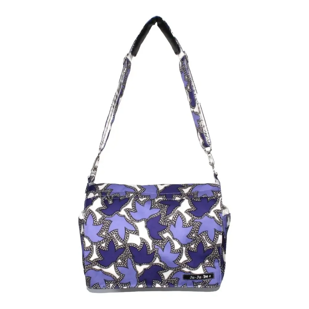 Ju Ju Be Happy Better Be Lace Diaper Bag Purple Floral Baby Bag Changing Pad